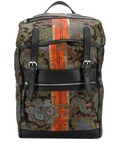 Etro Jacquard Backpack In 8000