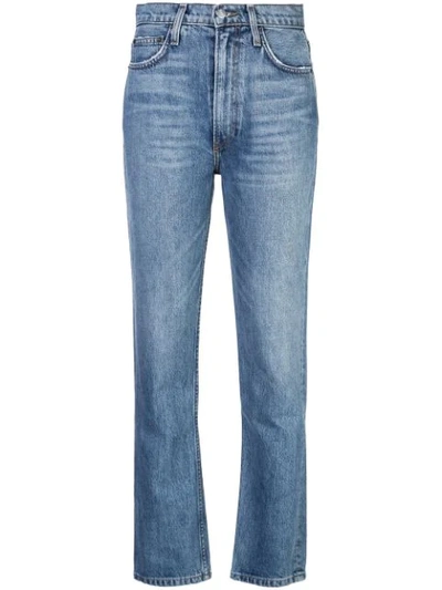 Reformation + Net Sustain Peyton High-rise Bootcut Jeans In Mid Denim