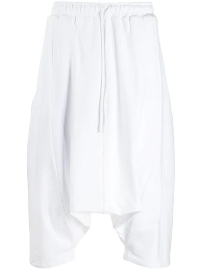 Alchemy Dropped Crotch Shorts In White