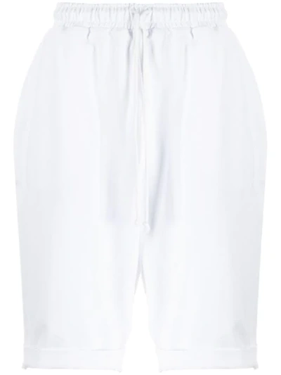 Alchemy Knee Length Track Shorts In White