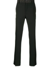 Fendi Floral Jacquard Tailored Trousers In Black