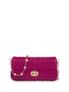 Miu Miu Cloquet Shoulder Bag In Pink