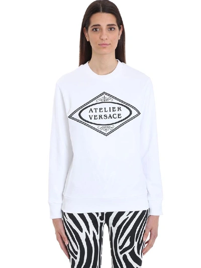 Versace White Cotton Sweatshirt