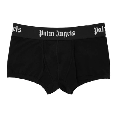 Palm Angels Black Iconic Trunk Boxers In 1010 Blkblk