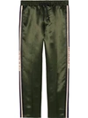 Gucci Side-stripe Track Trousers In Green
