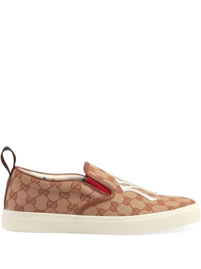 Gucci Men's Slip-on Sneaker With Ny Yankees Patch&trade; In Blue