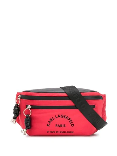 Karl Lagerfeld Rue St Guillaume Bumbag In Red