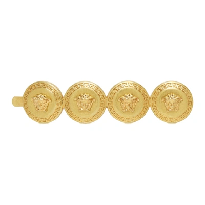 Versace Gold-tone Hair Slide In Kot Gold