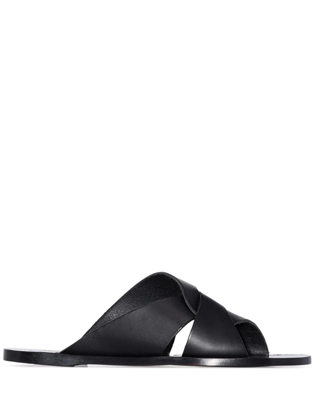 Atp Atelier Allai Cutout Leather Sandals In Black ModeSens