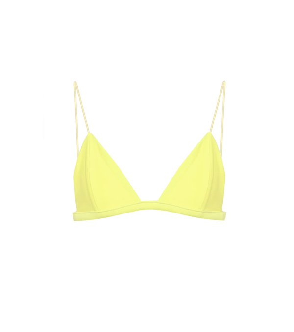 Jade Swim Exclusive To Mytheresa - Micro Muse Bikini Top In Yellow ...