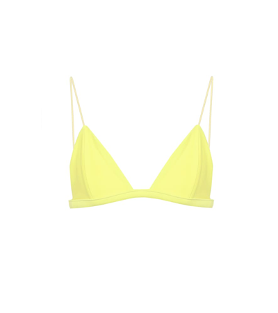 Jade Swim Micro Muse Bikini Top In Yellow