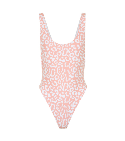 Reina Olga Funky Leopard-print Swimsuit In Multicoloured