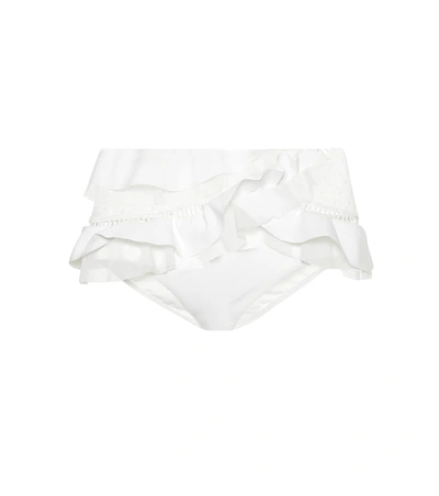 Zimmermann Allia Bikini Bottoms In White
