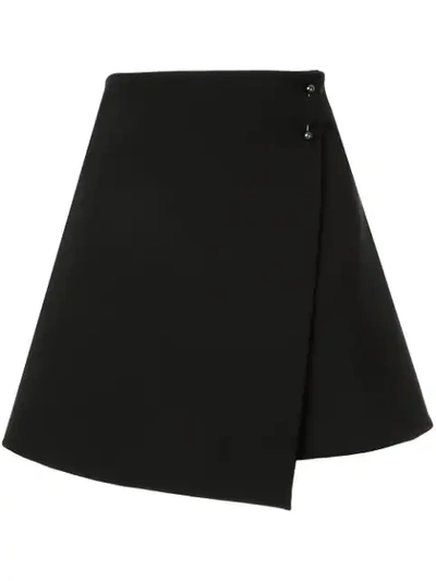 Dion Lee Mini Wrap Skirt In Black