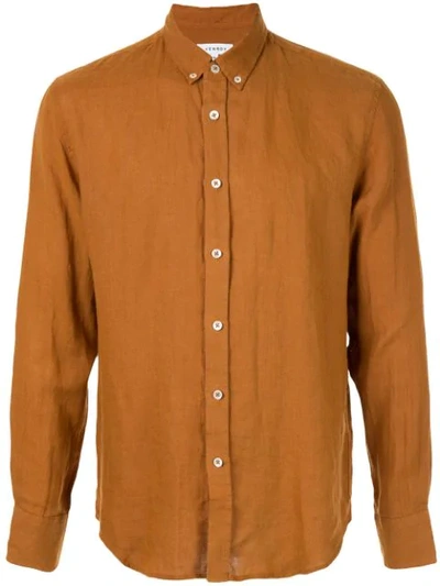 Venroy Button-down Shirt In Brown