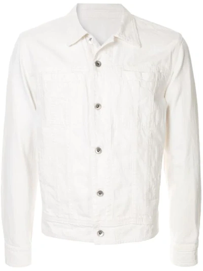 Venroy Japanese Denim Jacket In White