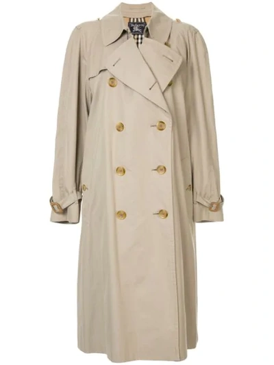 Pre-owned Burberry Long Sleeve Trenchcoat In Brown