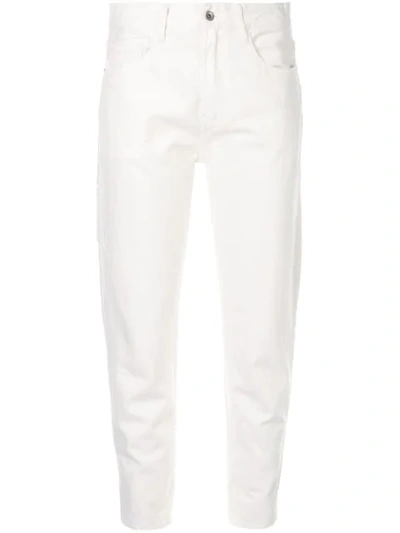 Venroy High-waisted Jeans In White
