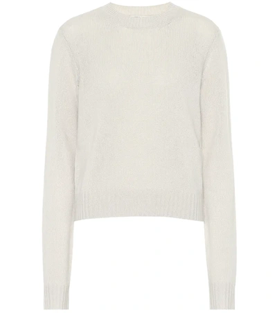 Bottega Veneta Cropped Cashmere-blend Sweater In White