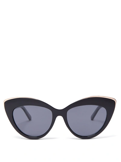 Le Specs Beautiful Stranger Cat-eye Sunglasses In Black