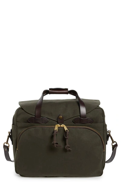 Filson Padded Laptop Bag In Otter Green