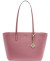 Dkny Sutton Leather Bryant Medium Tote, Created For Macy's In Canyon Rose/gold