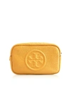 Tory Burch Perry Bombe Leather Crossbody Bag In Daylily