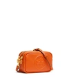 Tory Burch Perry Bombe Leather Crossbody Bag In Orange