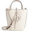 Tory Burch Mini Miller Leather Bucket Bag In Birch