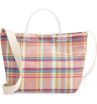 Madewell The Small Beach Tote Bag - Pink In Dandelion Multi