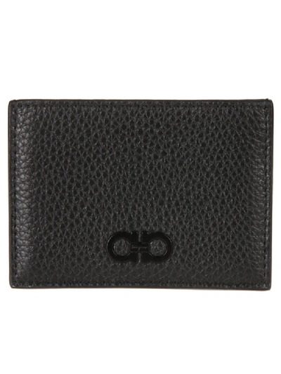 Ferragamo Logo Card Holder In Black