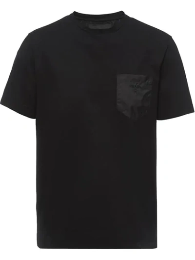 Prada Chest Pocket T-shirt In Black