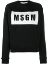 Msgm Printed T-shirt In Black