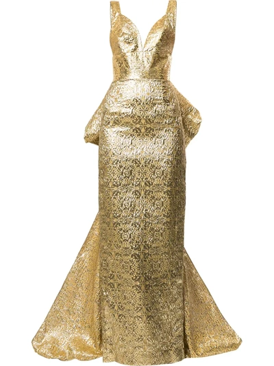 Bambah Columbine Gown In Gold