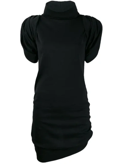 Vivienne Westwood Anglomania Turtle Neck Mini Dress In Black