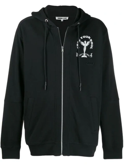 Mcq By Alexander Mcqueen Free Your Soul Hoodie In Black