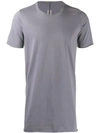 Rick Owens Round Neck T In Blue