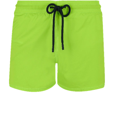 Vilebrequin Men Swim Trunks Ultra-light And Packable Solid In Green