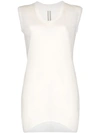 Rick Owens Langes Tanktop In White