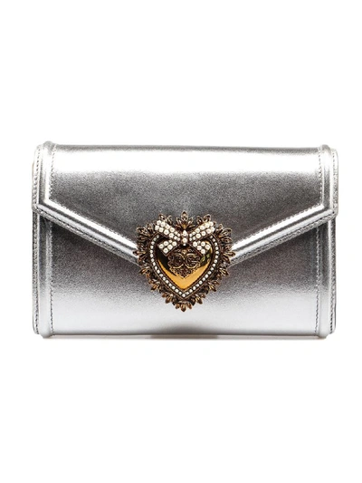 Dolce & Gabbana Devotion Belt Bag In Argento