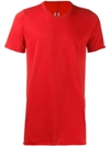 Rick Owens Round Neck T-shirt In Red