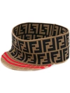 Fendi Ff Logo Visor - Brown