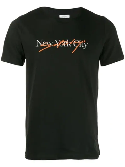 Saturdays Surf Nyc Saturdays Nyc T-shirt Mit Logo-print - Schwarz In Black