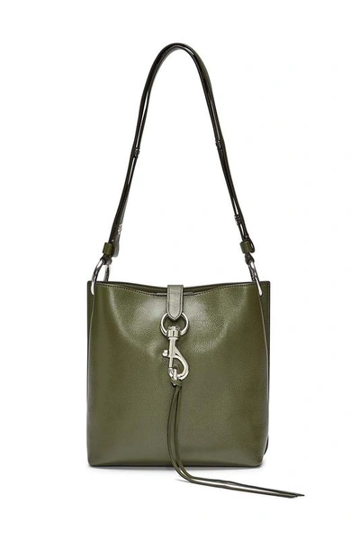 Rebecca Minkoff Small Megan Leather Crossbody Feed Bag - Green In Hunter