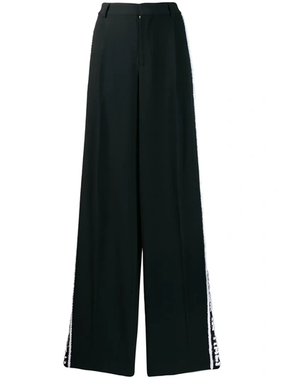 Dsquared2 Wide-leg Sports Trousers In Black