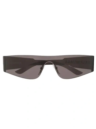 Balenciaga Mono Rec Sunglasses In Black