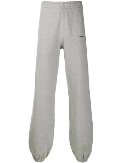 Off-white Logo Jogging Trousers In Grey