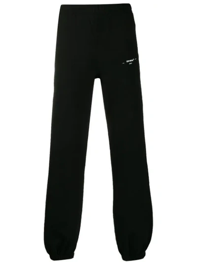 Off-white Logo Jogging Trousers In Black