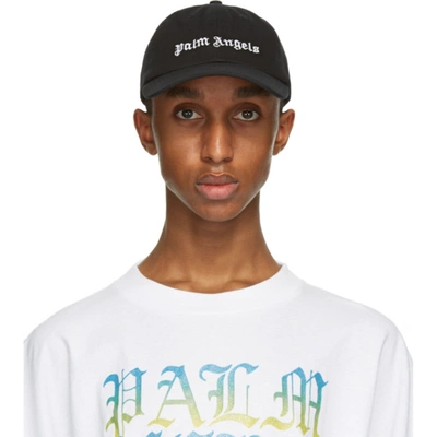Palm Angels Logo-embroidered Baseball Cap In Black