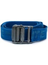 Off-white Logo Classic Industrial Tap Belt In Blue